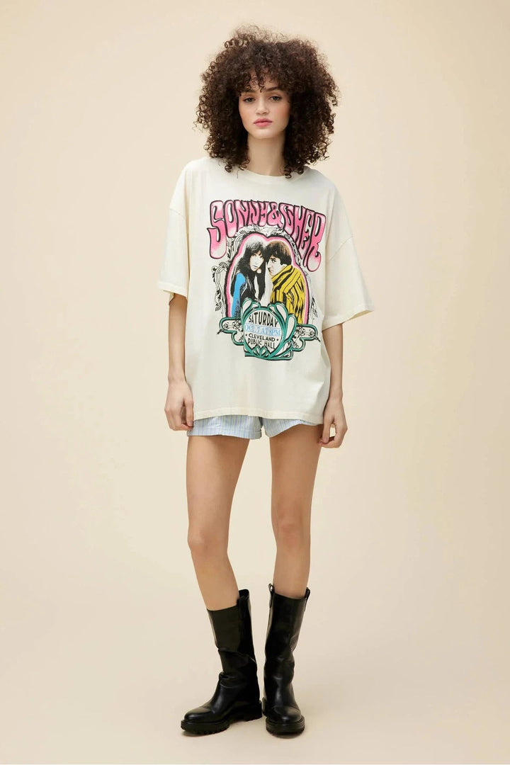 Daydreamer Sonny + Cher Cleveland Public Hall Tee-Daydreamer-Jayden P Boutique