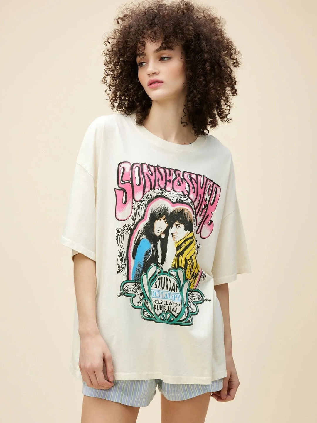 Daydreamer Sonny + Cher Cleveland Public Hall Tee-Daydreamer-Jayden P Boutique