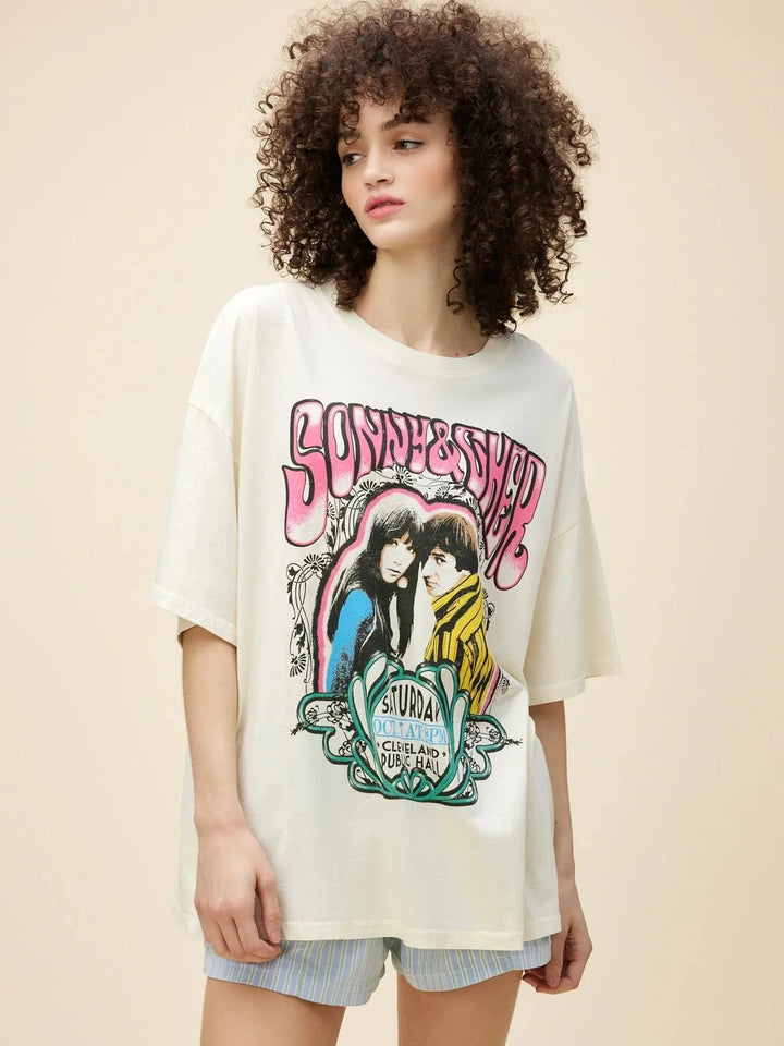 Daydreamer Sonny + Cher Cleveland Public Hall Tee-Daydreamer-Jayden P Boutique