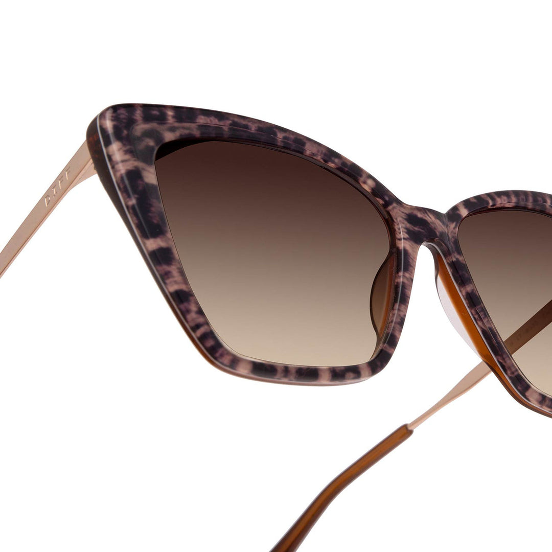 Diff Eyewear Becky II - Leopard Tortoise + Brown Gradient Sunglasses-DIFF EYEWEAR-Jayden P Boutique