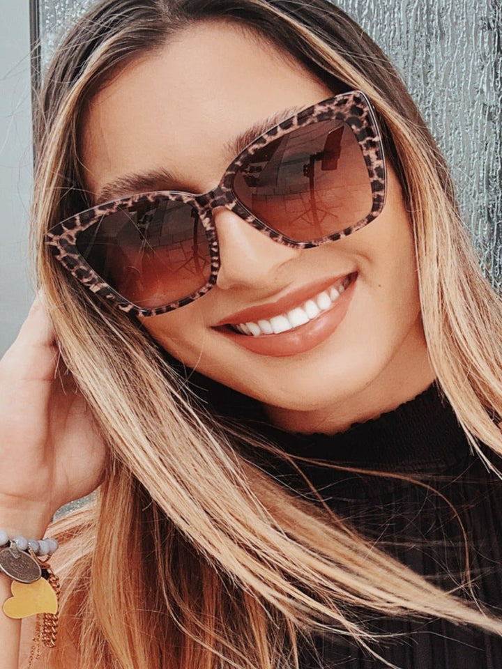 Diff Eyewear Becky II - Leopard Tortoise + Brown Gradient Sunglasses-DIFF EYEWEAR-Jayden P Boutique