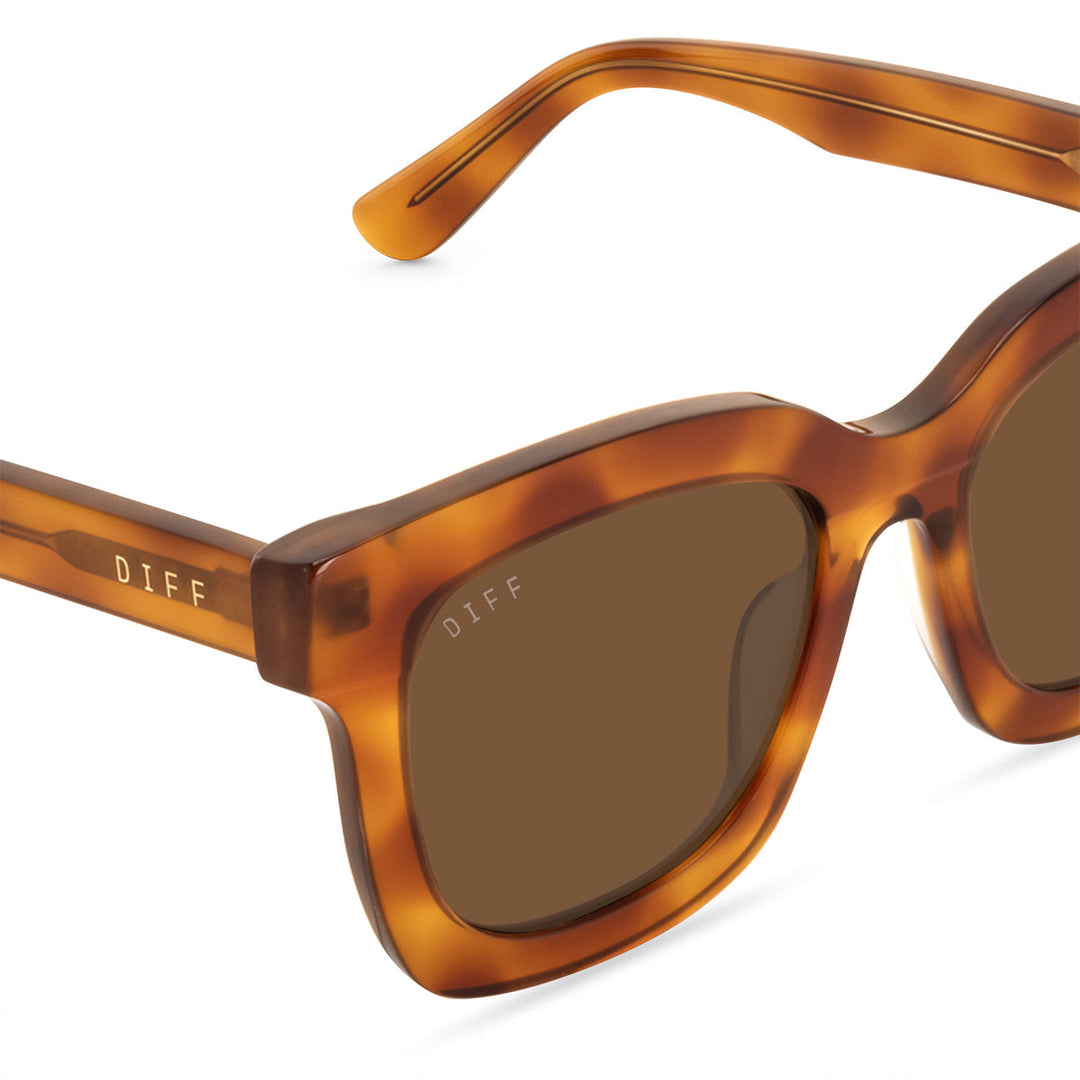 Diff Eyewear Carson Sunglasses - Andes Tortoise Brown Polarized-DIFF EYEWEAR-Jayden P Boutique