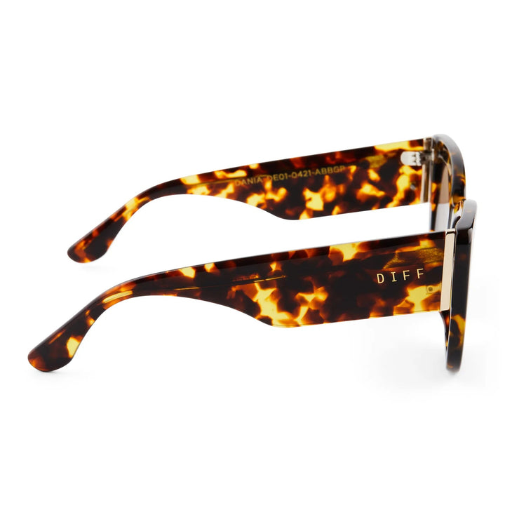 Diff Eyewear Dania Sunglasses - Amber Tortoise + Brown Gradient Lens Polarized-DIFF EYEWEAR-Jayden P Boutique