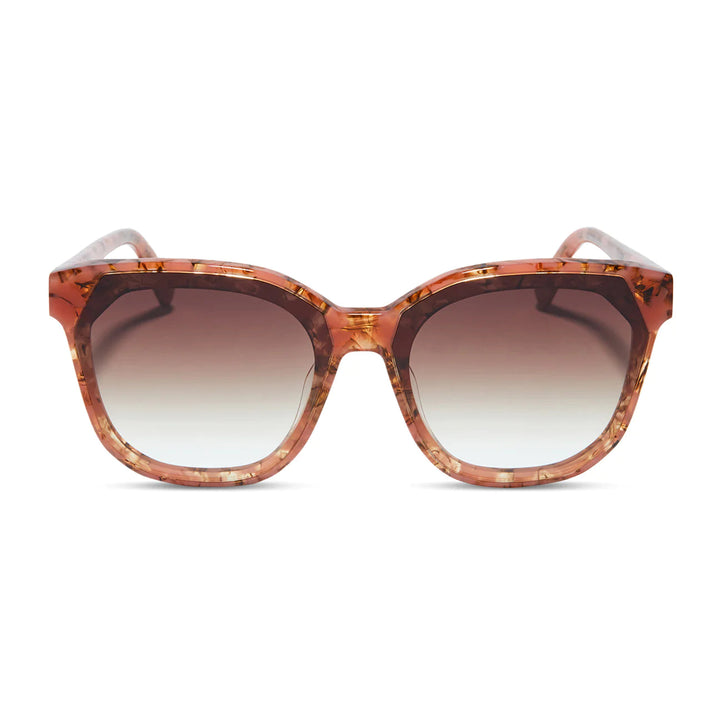 Diff Eyewear Gia - Beige Coral Tort Brown Gradient Sunglasses-DIFF EYEWEAR-Jayden P Boutique