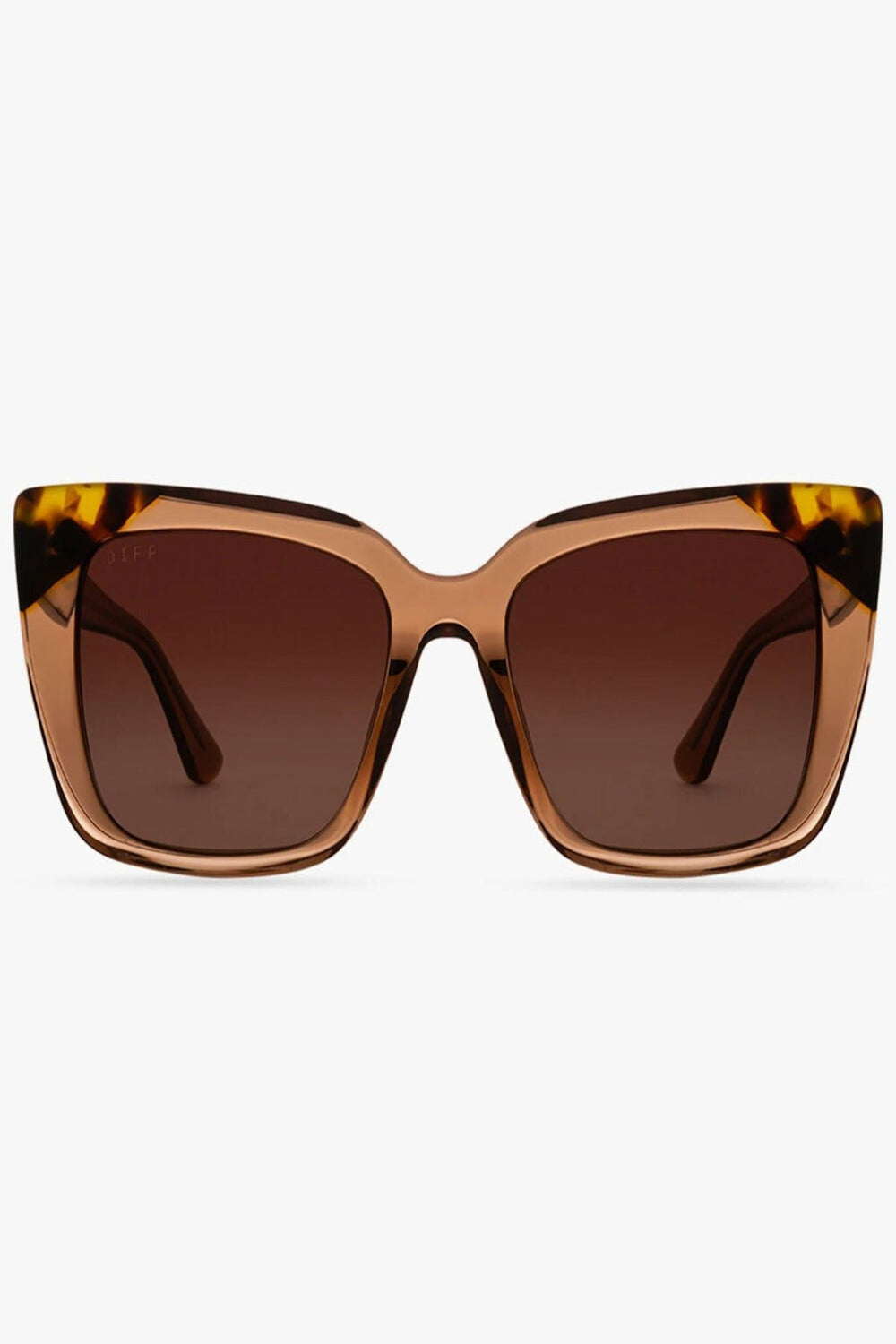 Jayden P Boutique - Diff Eyewear Lizzy Dunes Crystal + Brown Gradient Sunglasses - Default Title