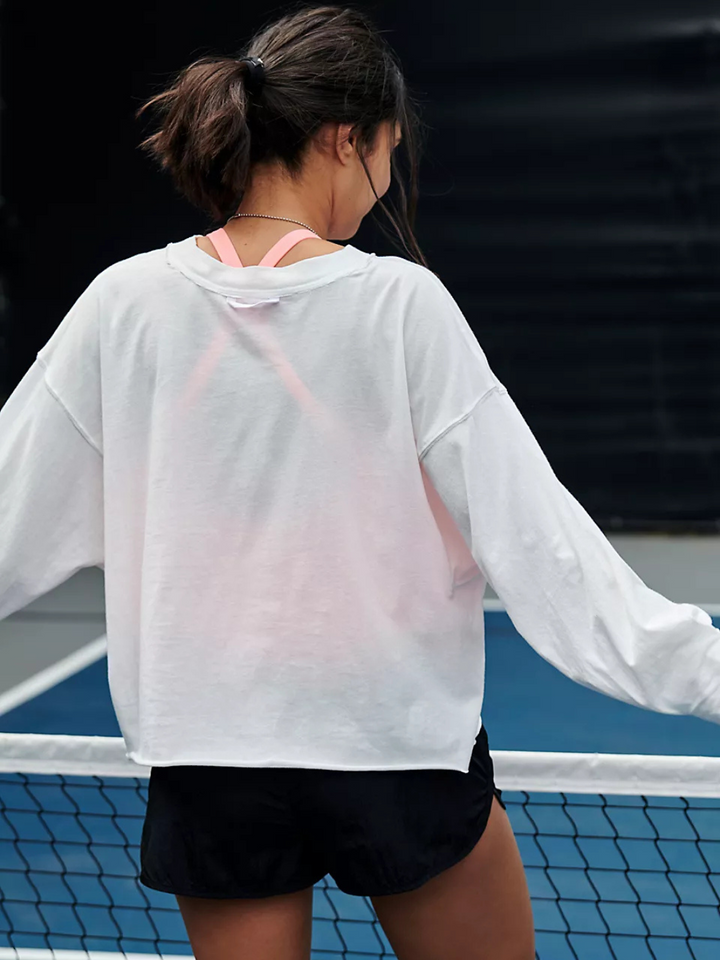 Relaxed fit long sleeve tee from FREE PEOPLE - Inspire Layer, perfect for effortless layering and casual style.