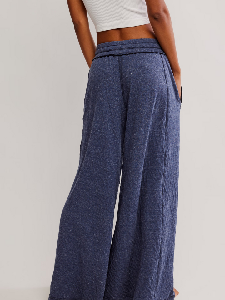 Cozy and stylish, the FREE PEOPLE - Wait A Minute Wide-Leg Lounge Pants offer effortless comfort for lounging.