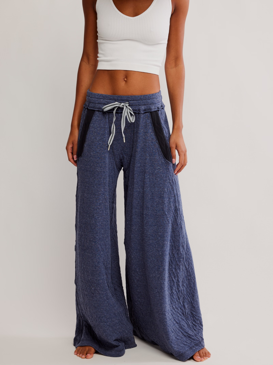 Cozy and stylish, the FREE PEOPLE - Wait A Minute Wide-Leg Lounge Pants offer effortless comfort for relaxing days.