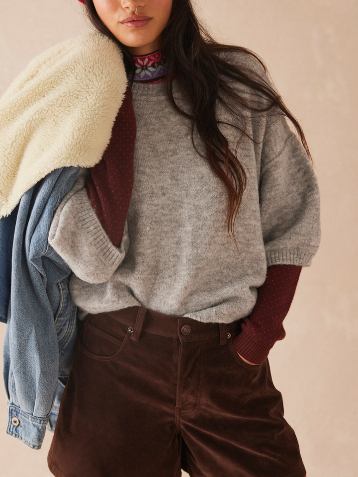 FREE PEOPLE - We The Free Tippi Vegan Suede Short offers a stylish, high-rise fit for an edgy, western-inspired look.