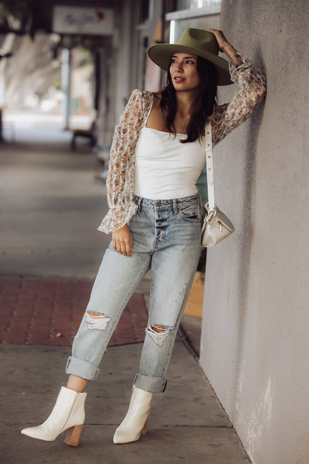 Free People Gimme Butterflies Long Sleeve Top - Ivory