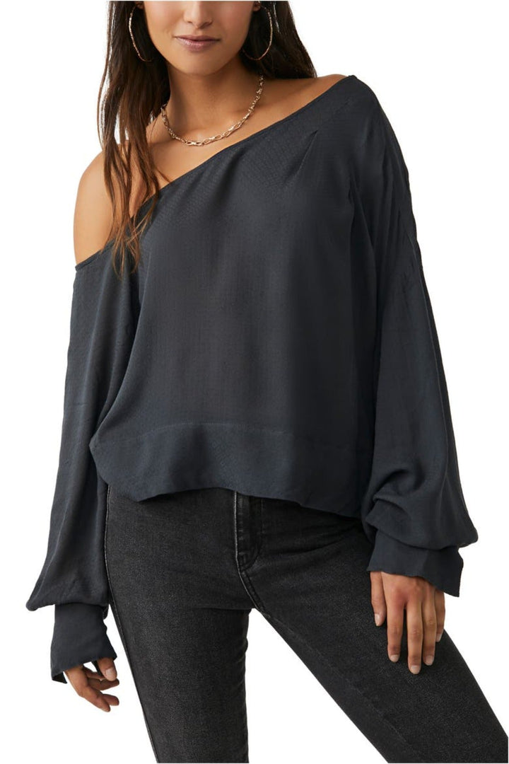 Free People Justina Blouse - Metal Stilleto-FREE PEOPLE-Jayden P Boutique