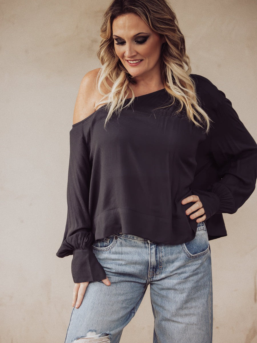 Free People Justina Blouse - Metal Stilleto-FREE PEOPLE-Jayden P Boutique