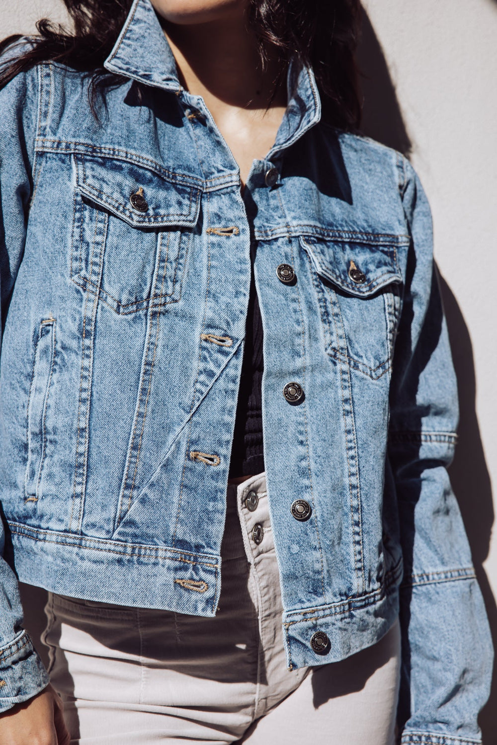 Jayden P Boutique - Free People Rumors Denim Jacket - X-Small / Denim