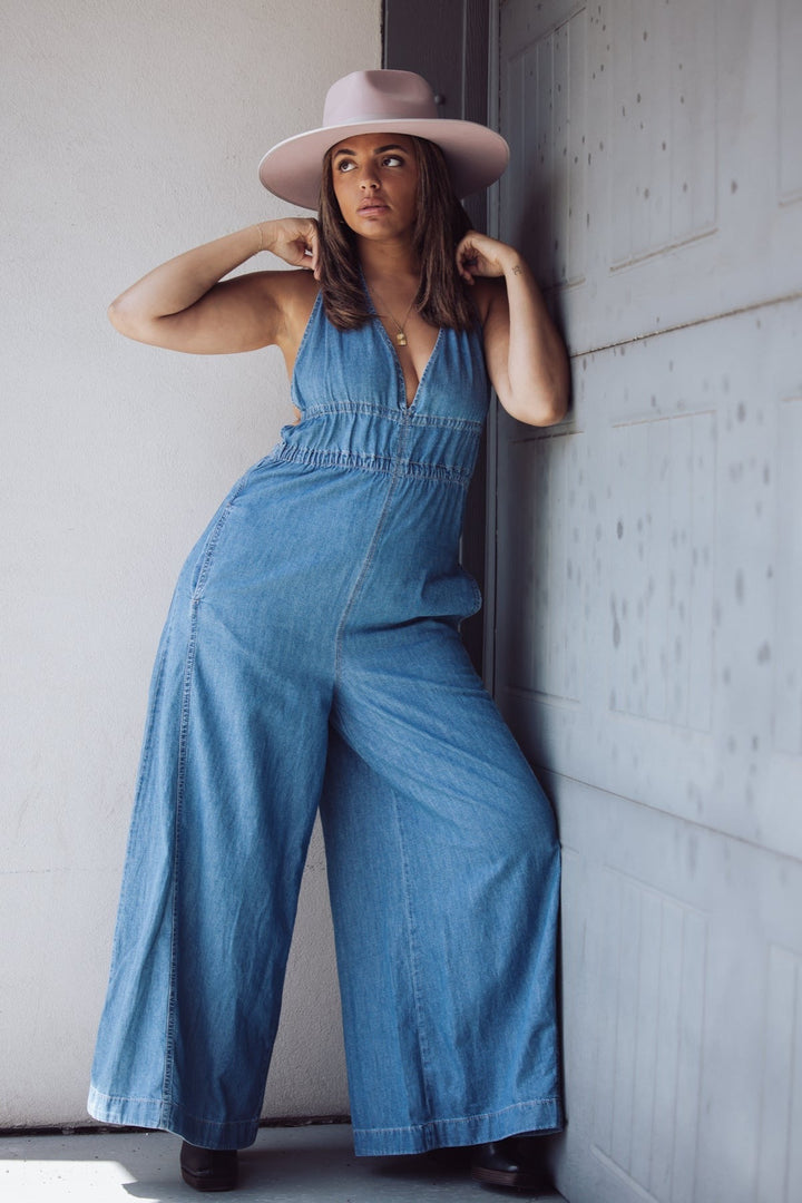 Free People Sunrays One Piece Jumpsuit - Constellation