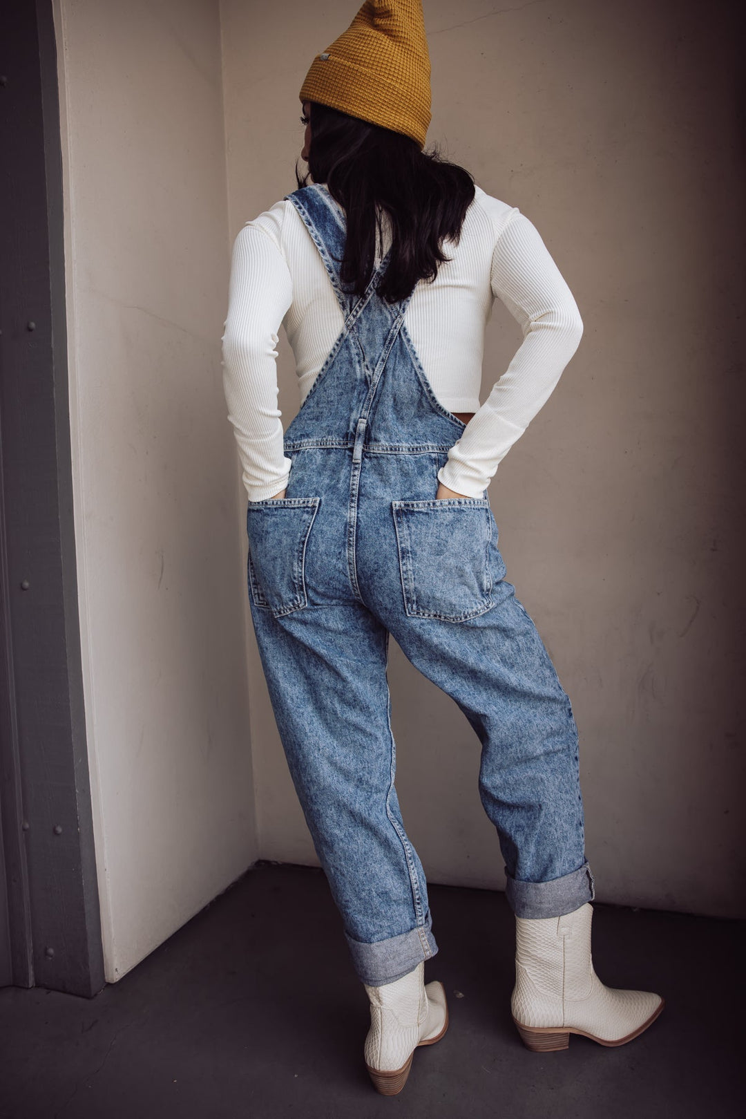 Jayden P Boutique - FREE PEOPLE - Ziggy Denim Overalls - X-SMALL / Powder Blue