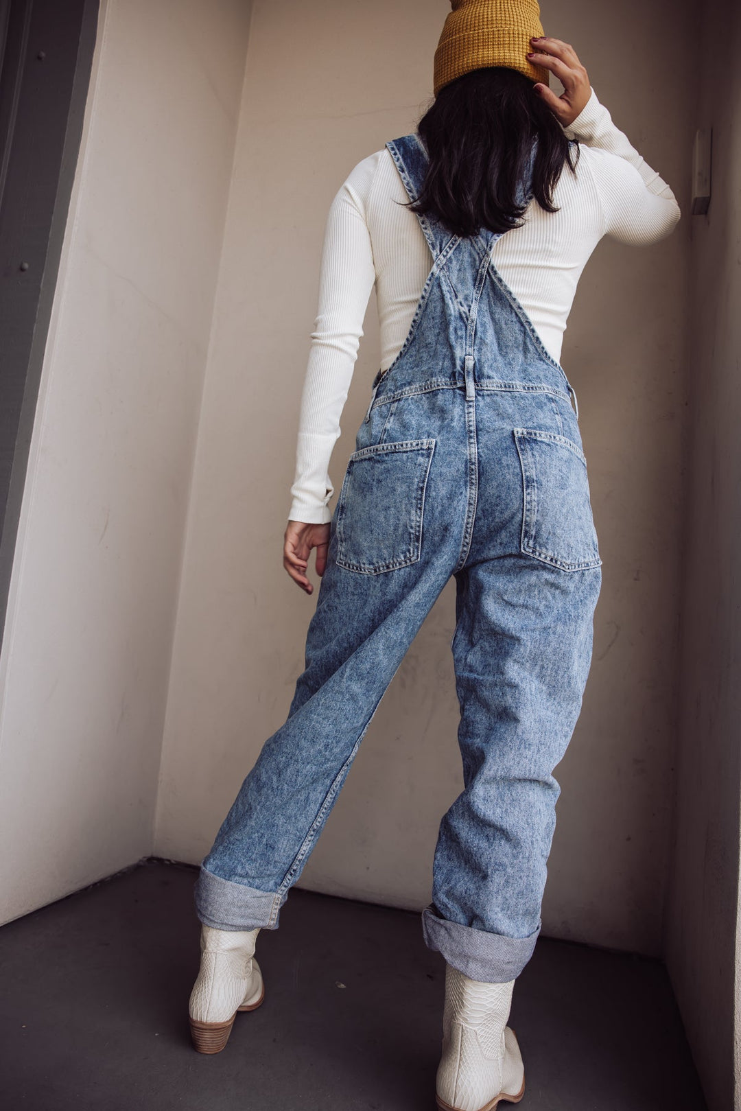 Jayden P Boutique - FREE PEOPLE - Ziggy Denim Overalls - X-SMALL / Powder Blue