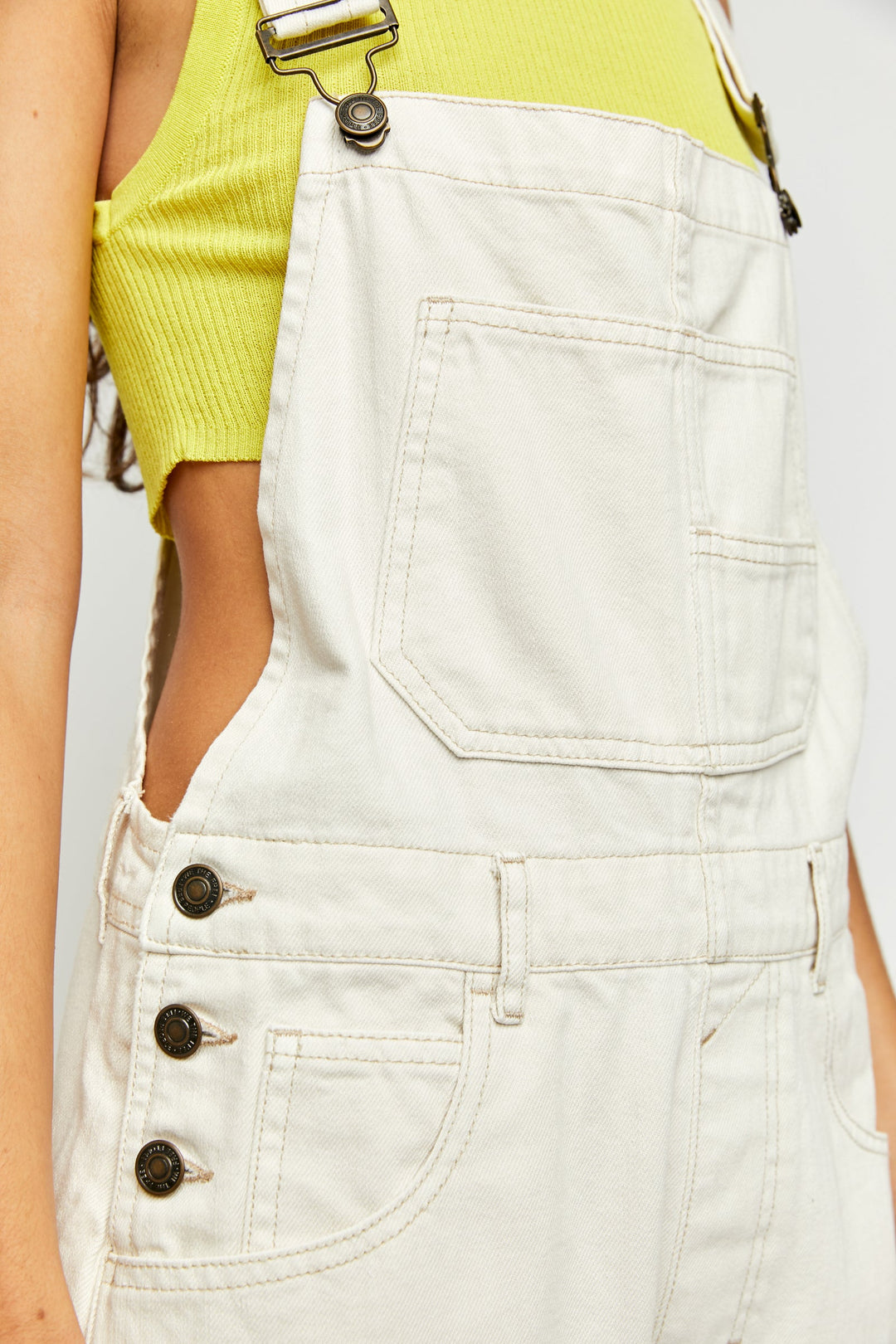 Jayden P Boutique - FREE PEOPLE - Ziggy Denim Overalls - X-SMALL / Powder Blue