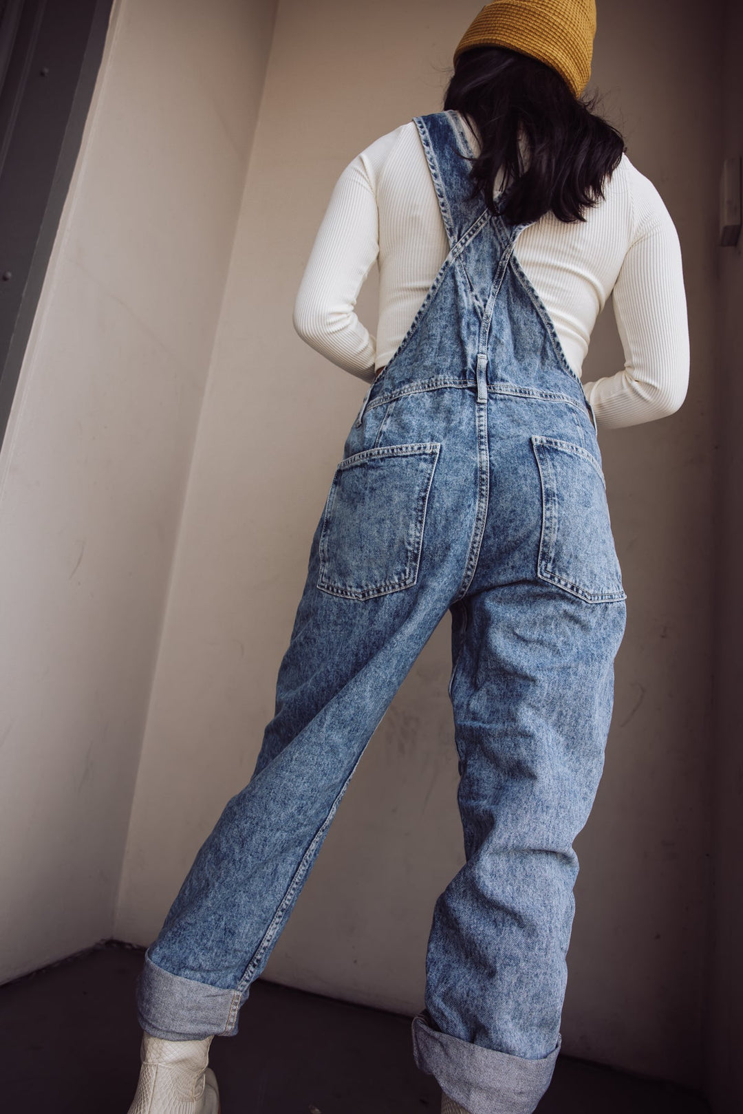 Jayden P Boutique - FREE PEOPLE - Ziggy Denim Overalls - X-SMALL / Powder Blue