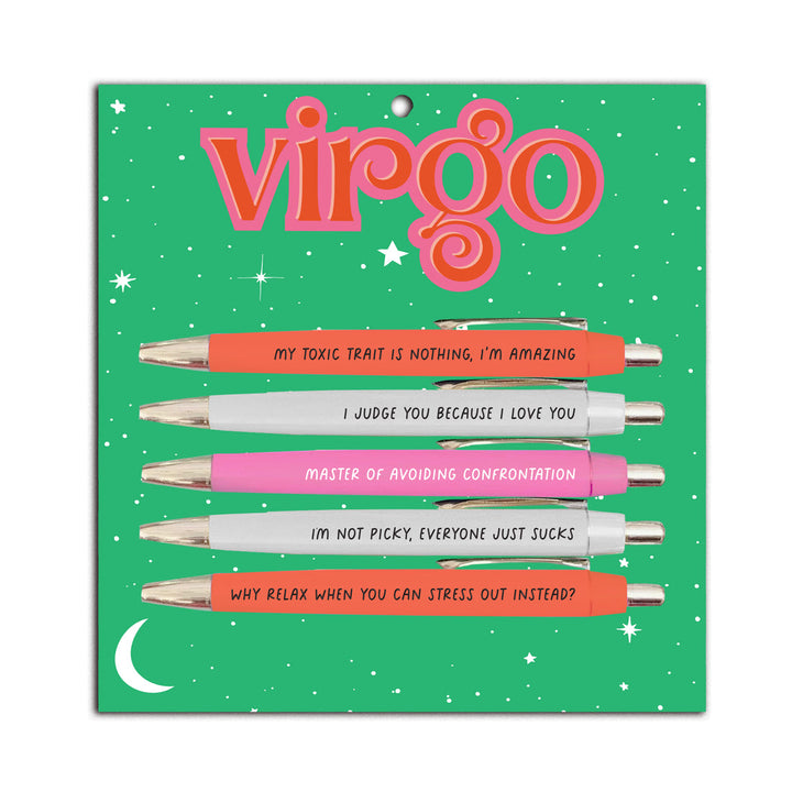 Jayden P Boutique - Fun Club Pen Set - Zodiac Edition - Virgo