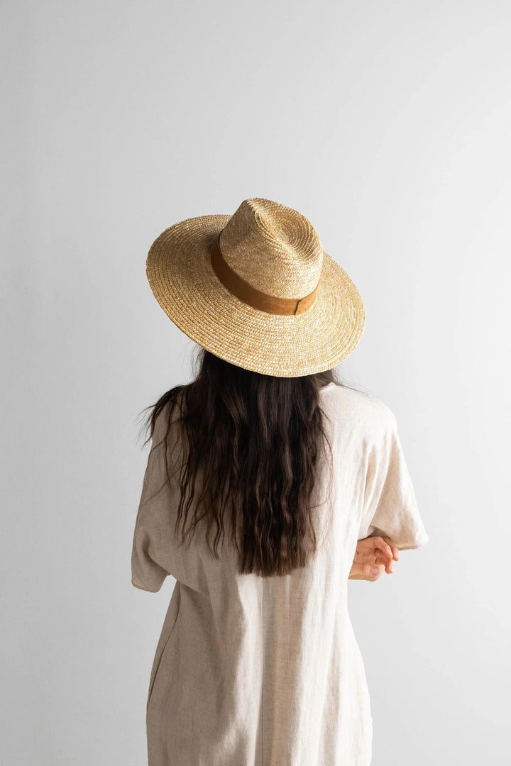 Jayden P Boutique - GIGI PIP - ISLA STRAW FEDORA - NATURAL - 57 S/M