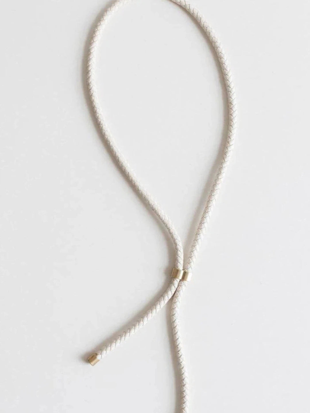 Gigi Pip Braided Leather Bolo Band - Ivory-GIGI PIP-Jayden P Boutique