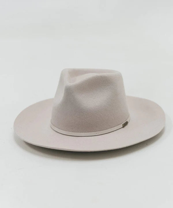 Gigi Pip Rowan Wide Brim Fedora - Ivory