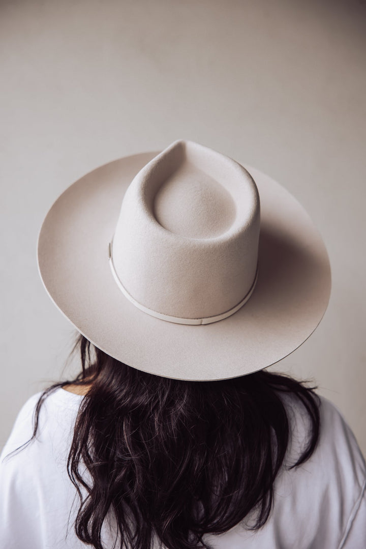 Gigi Pip Rowan Wide Brim Fedora - Ivory