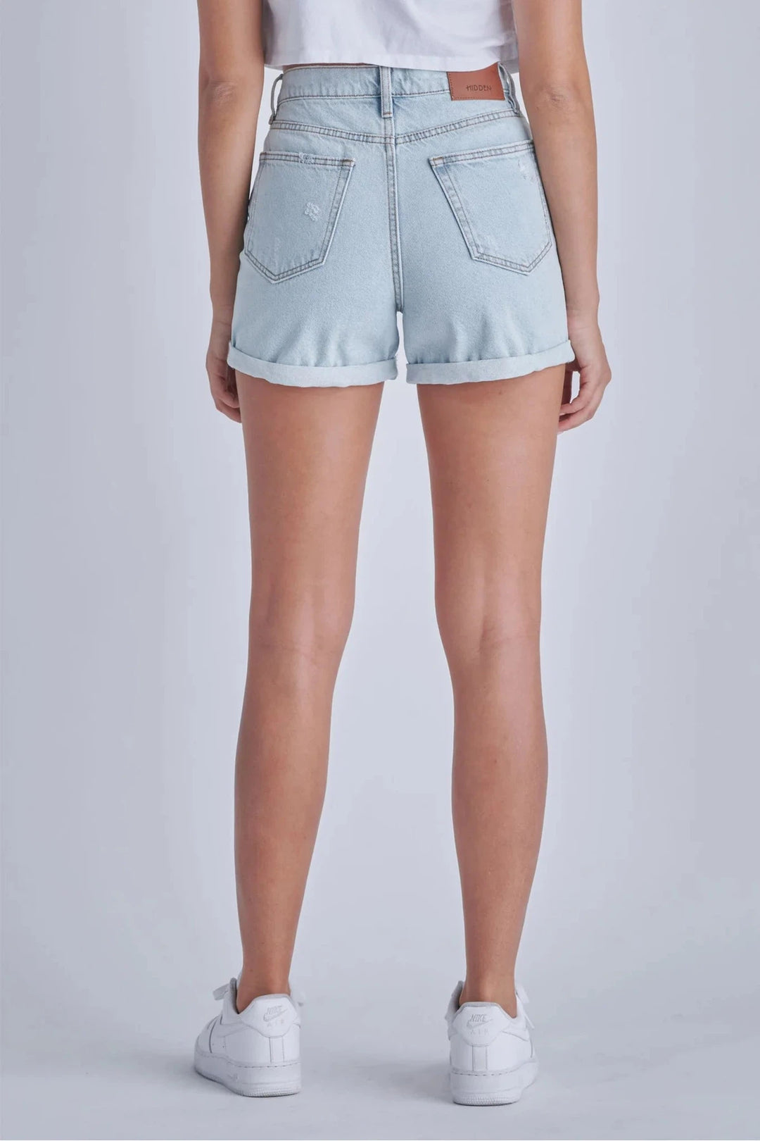 HIDDEN JEANS Sofie Classic Mom Shorts-HIDDEN JEANS-Jayden P Boutique