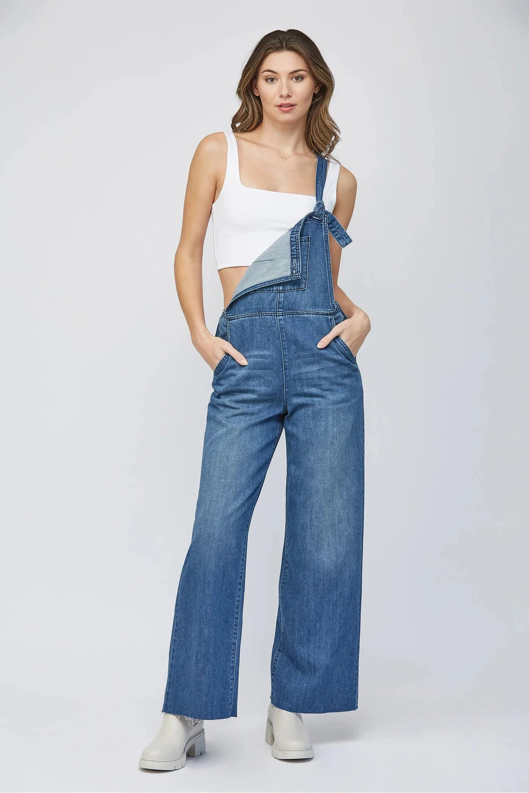 HIDDEN JEANS Dylan Straight Leg Overall-HIDDEN JEANS-Jayden P Boutique