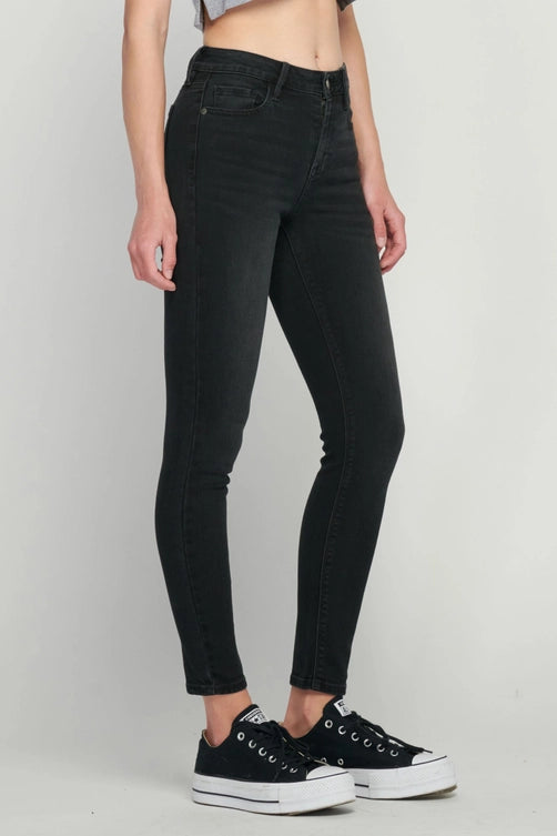 Jayden P Boutique - Hidden Jeans Amelia Mid-Rise Stretch Skinny Jean - 24 / Black