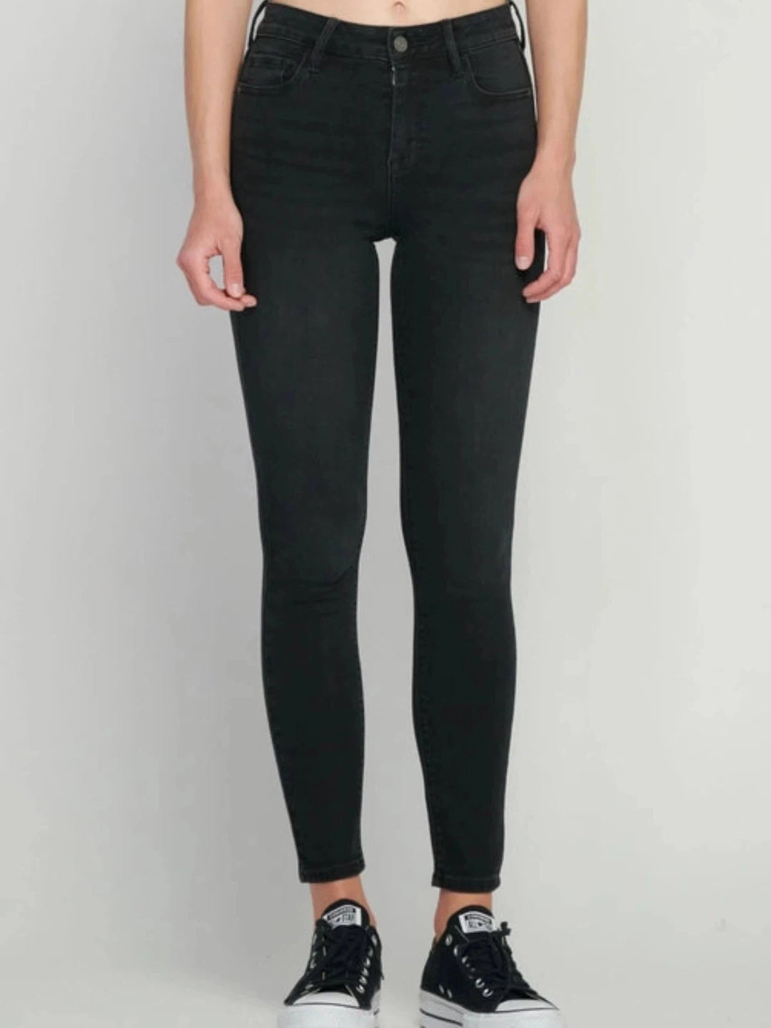 Jayden P Boutique - Hidden Jeans Amelia Mid-Rise Stretch Skinny Jean - 24 / Black