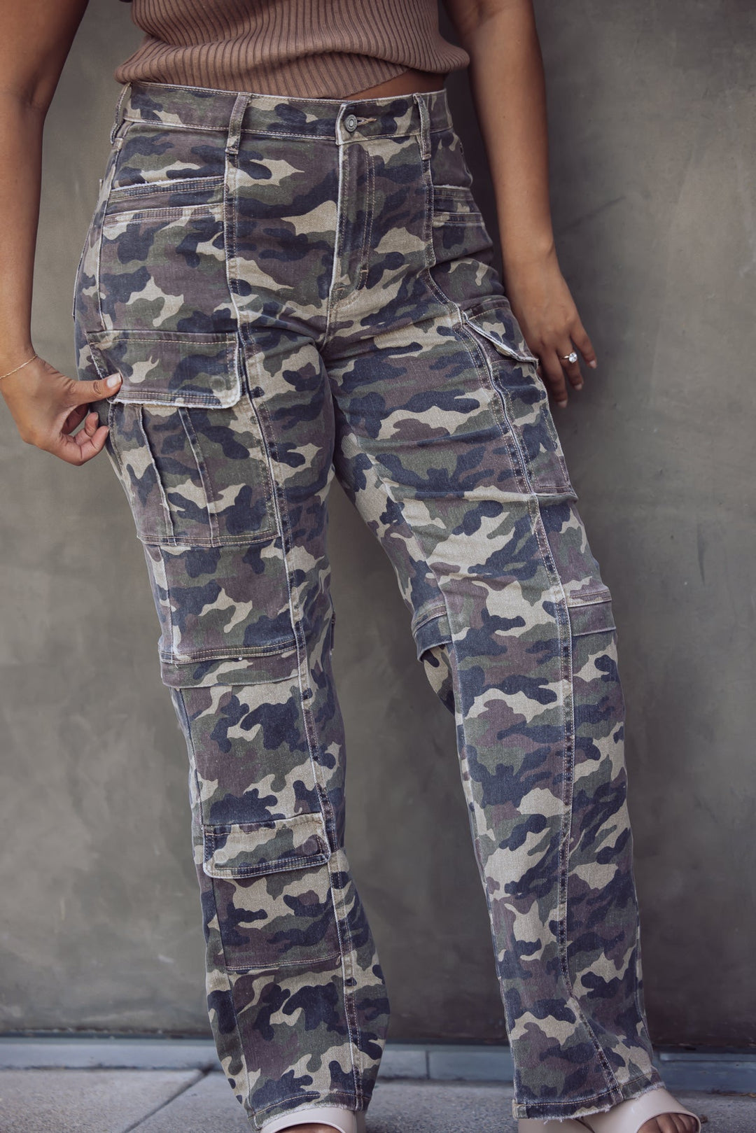 Hidden Jeans Tracey Camo Cargo Jeans