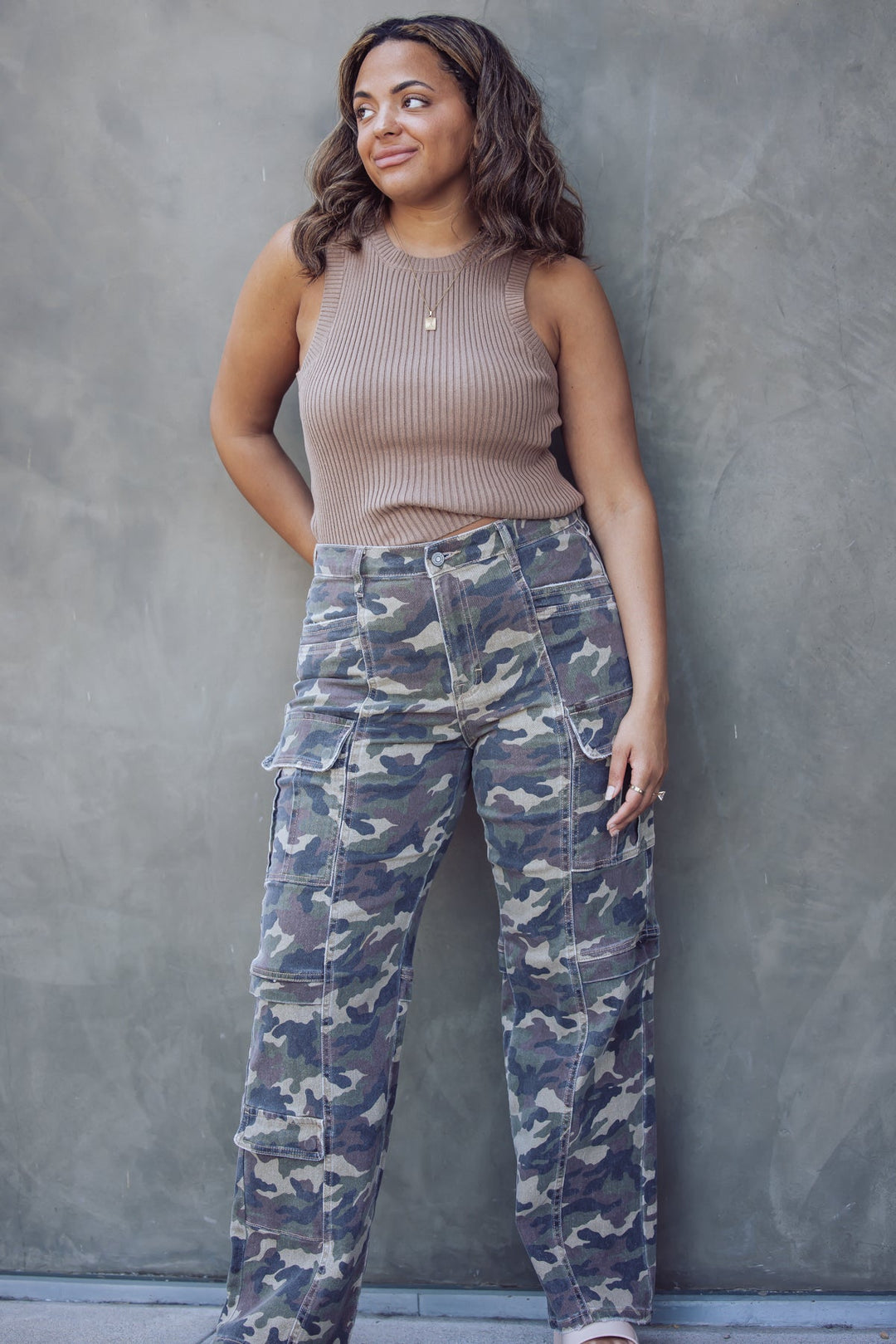 Hidden Jeans Tracey Camo Cargo Jeans