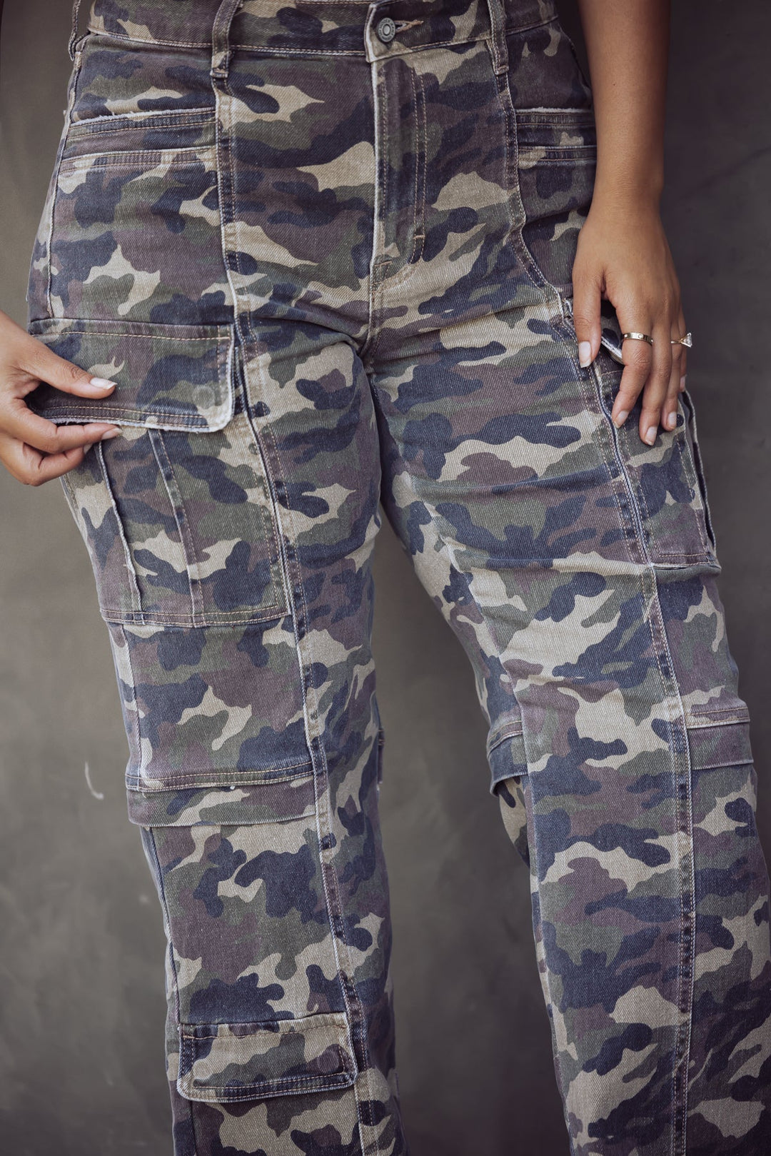 Hidden Jeans Tracey Camo Cargo Jeans