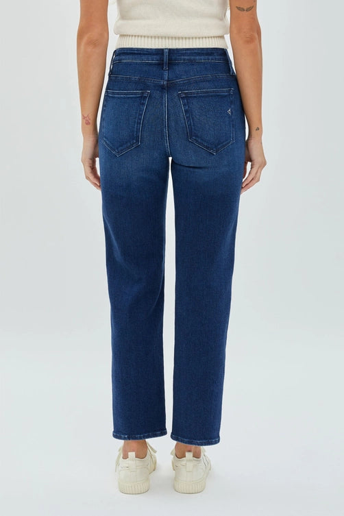 Jayden P Boutique - Hidden Jeans Tracey High Rise Straight Jean - 24 / Dark Blue