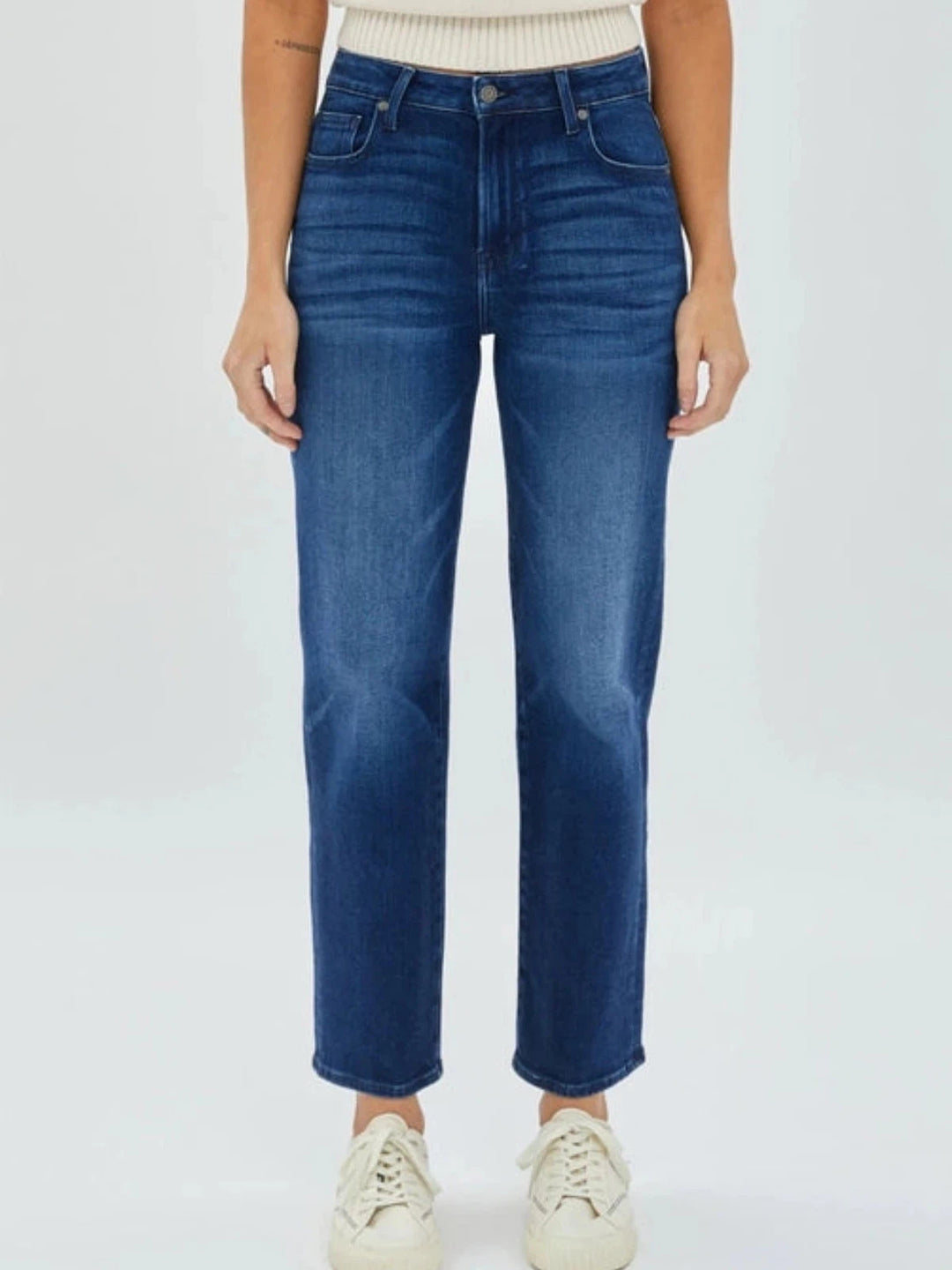 Jayden P Boutique - Hidden Jeans Tracey High Rise Straight Jean - 24 / Dark Blue