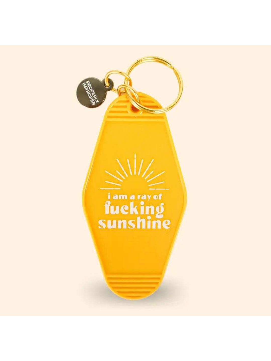 I Am A Ray Of Fucking Sunshine - Keychain-key chain-Jayden P Boutique