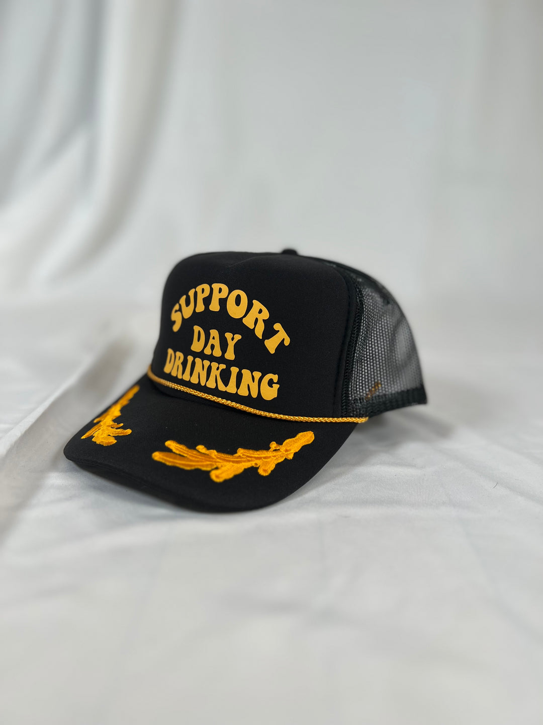 Support Day Drinking Trucker Hat - Captain Hat