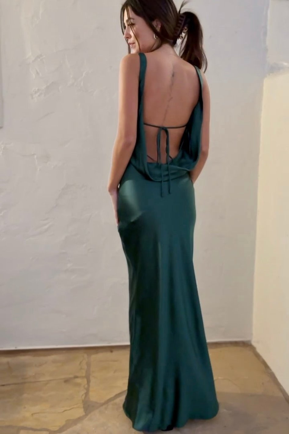 Fiora Satin Maxi Dress