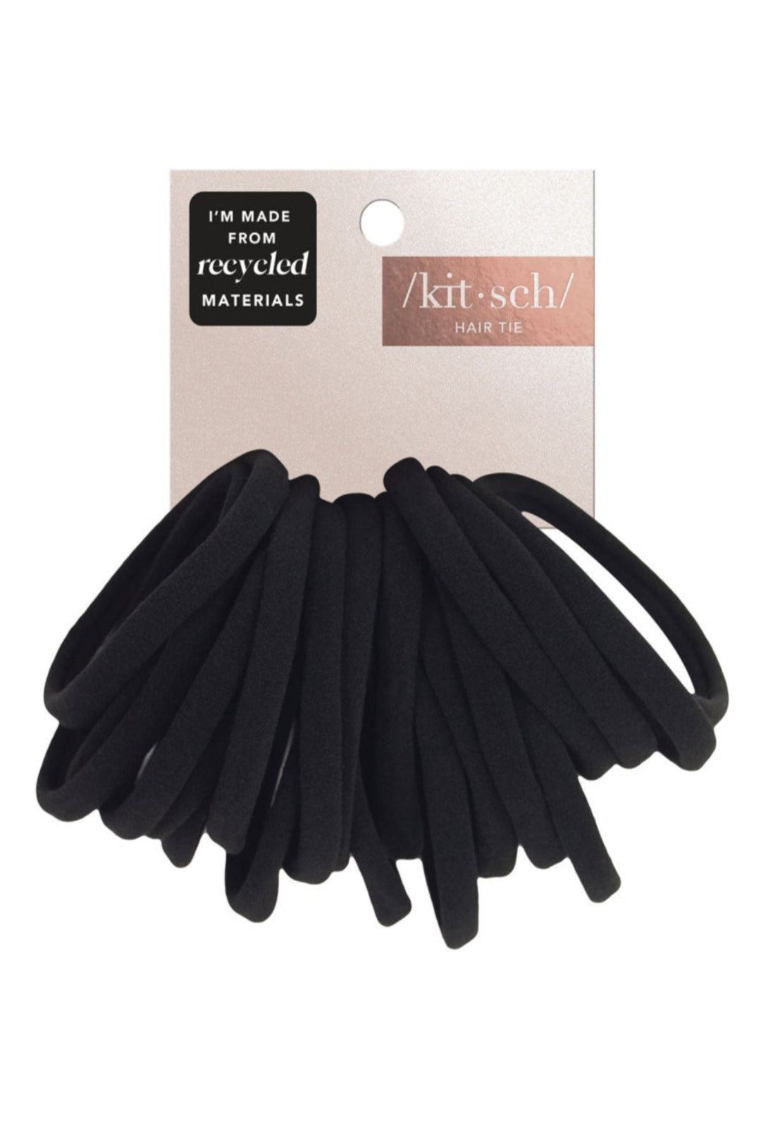 Jayden P Boutique - Kitsch Eco-Friendly Nylon Elastic Hair Tie Set - Black