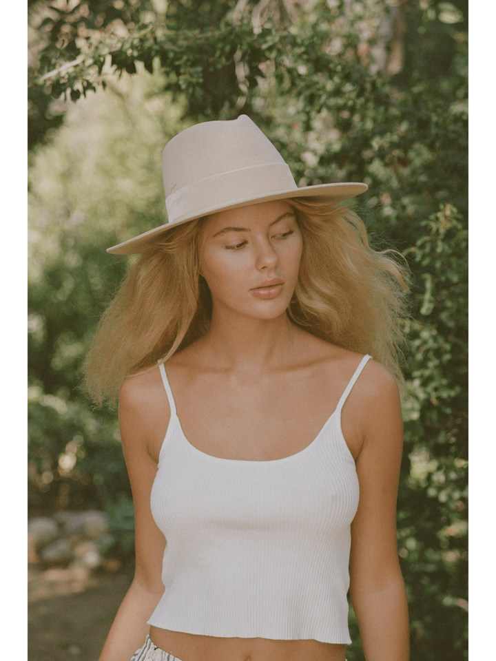 Lack Of Color Benson Tri Hat - Beige-Lack of Color-Jayden P Boutique