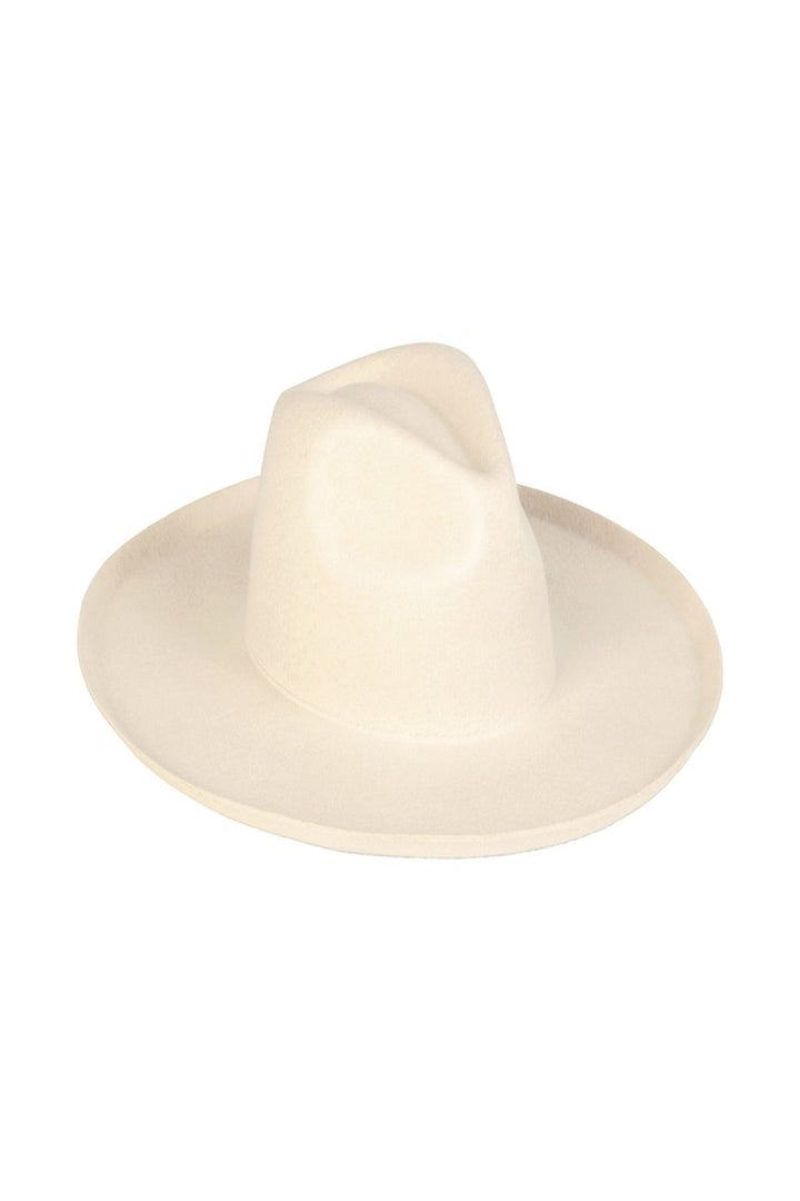 Jayden P Boutique - Lack Of Color Melodic Fedora Hat - Ivory - 55 (S)