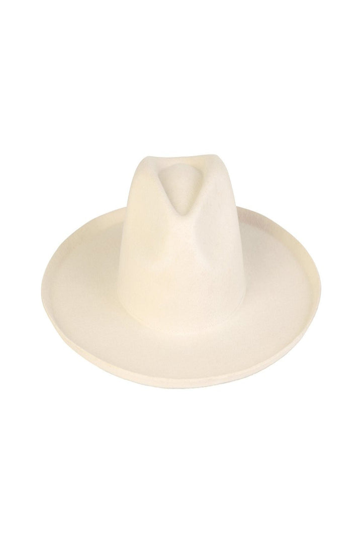 Jayden P Boutique - Lack Of Color Melodic Fedora Hat - Ivory - 55 (S)