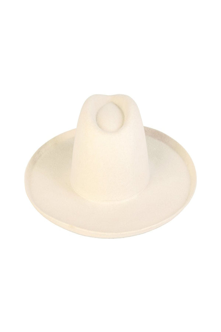 Jayden P Boutique - Lack Of Color Melodic Fedora Hat - Ivory - 55 (S)
