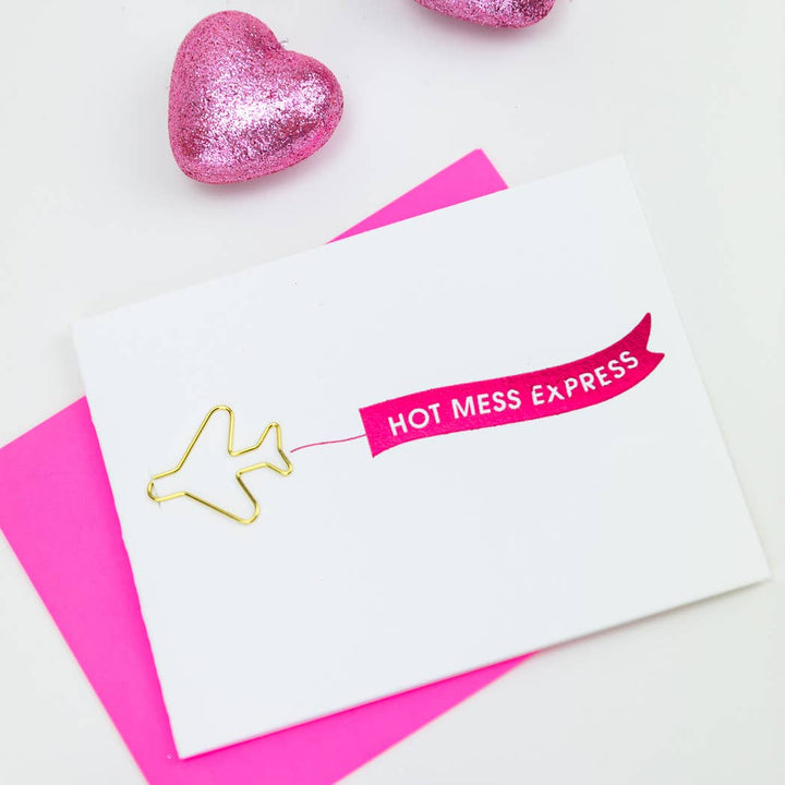 Letterpress Greeting Card + Keepsake Paperclip