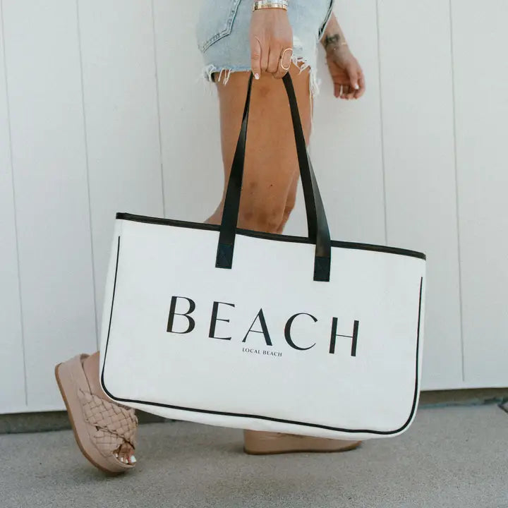 Jayden P Boutique - Local Beach Canvas Tote - Beach