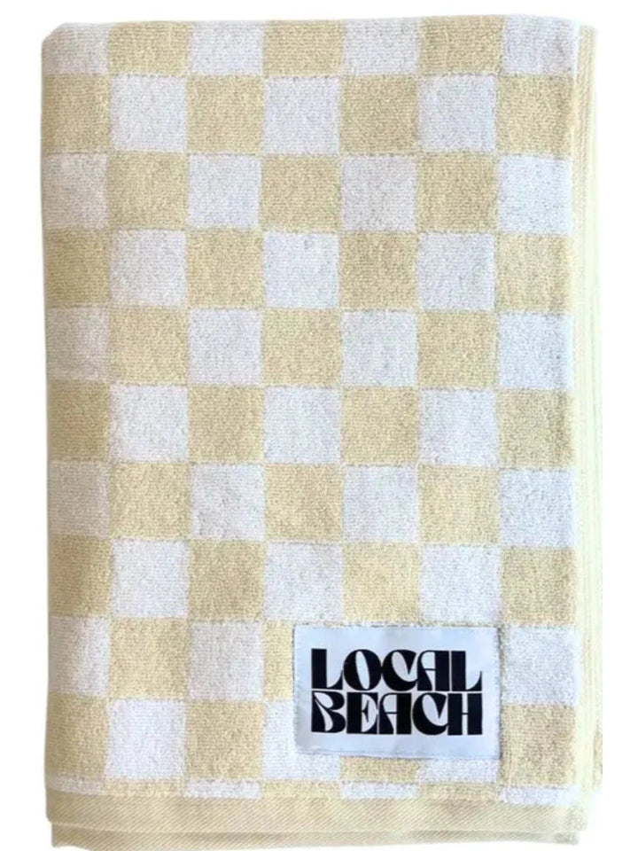 Local Beach Checker Beach & Bath Towel