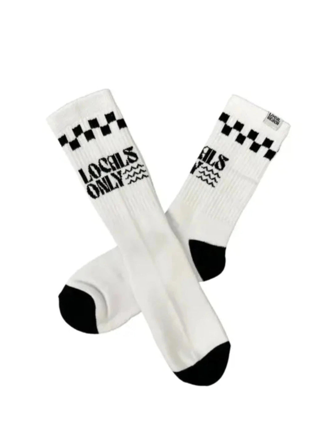 Jayden P Boutique - Local Beach Locals Only Crew Socks - Default Title