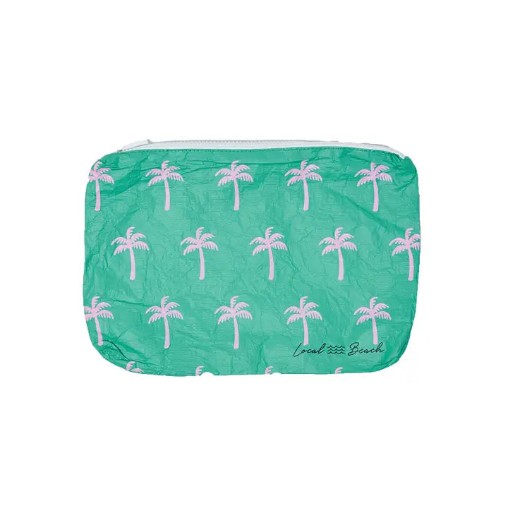 Local Beach Neon Palms Water Resistant Pouch - Jayden P Boutique