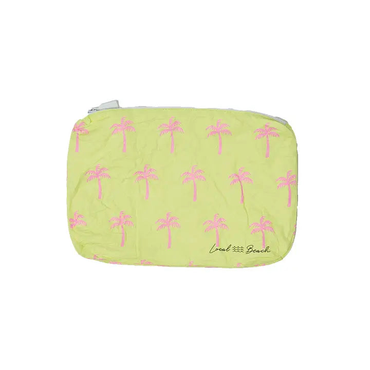 Local Beach Neon Palms Water Resistant Pouch - Jayden P Boutique